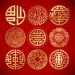 金色福字