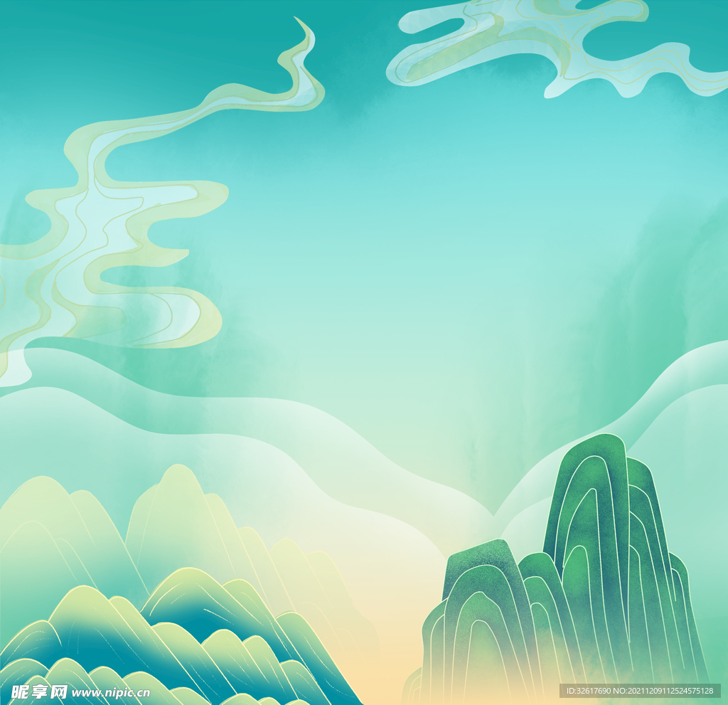 青山背景