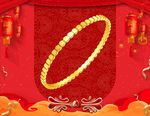黄金手镯 黄金首饰 背景素材 