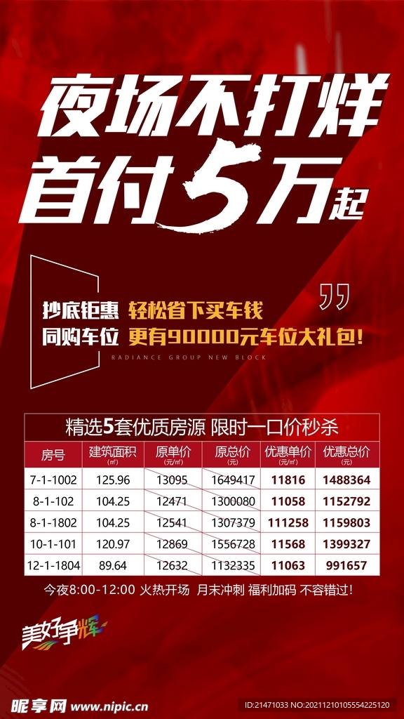 低首付红金特价房海报