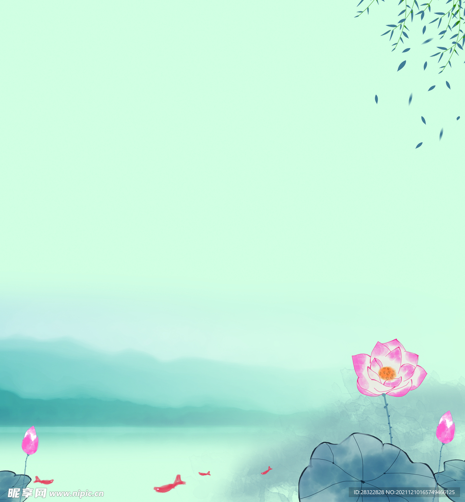 荷花背景