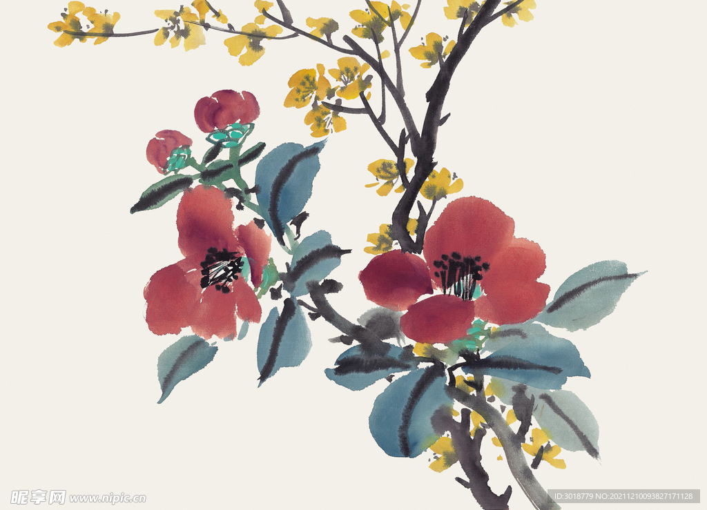 百花争艳 