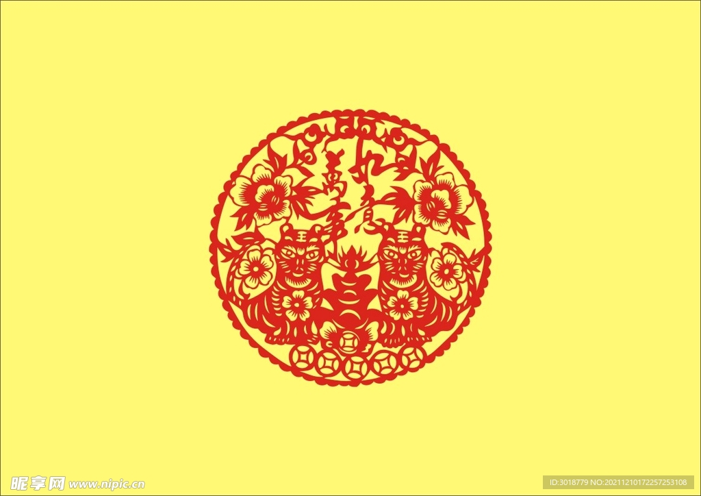 虎年窗花 