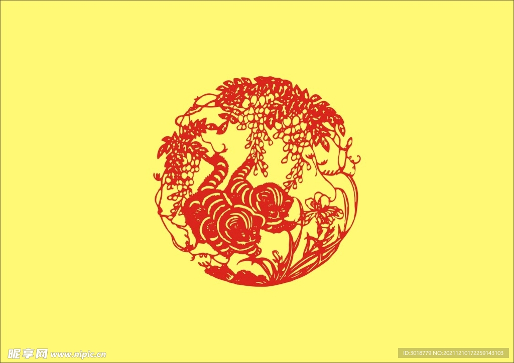 虎年窗花 