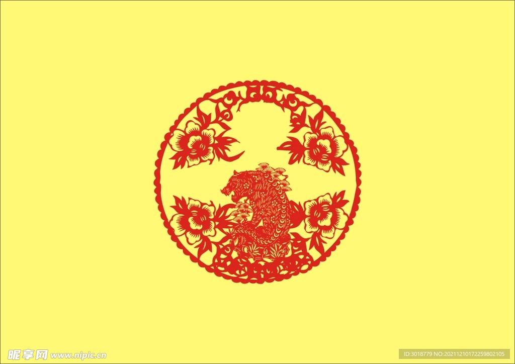 虎年窗花 