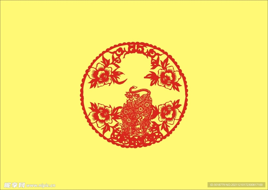 虎年窗花 