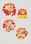 虎年吉祥物免扣素材