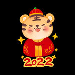 2022虎年老虎插画