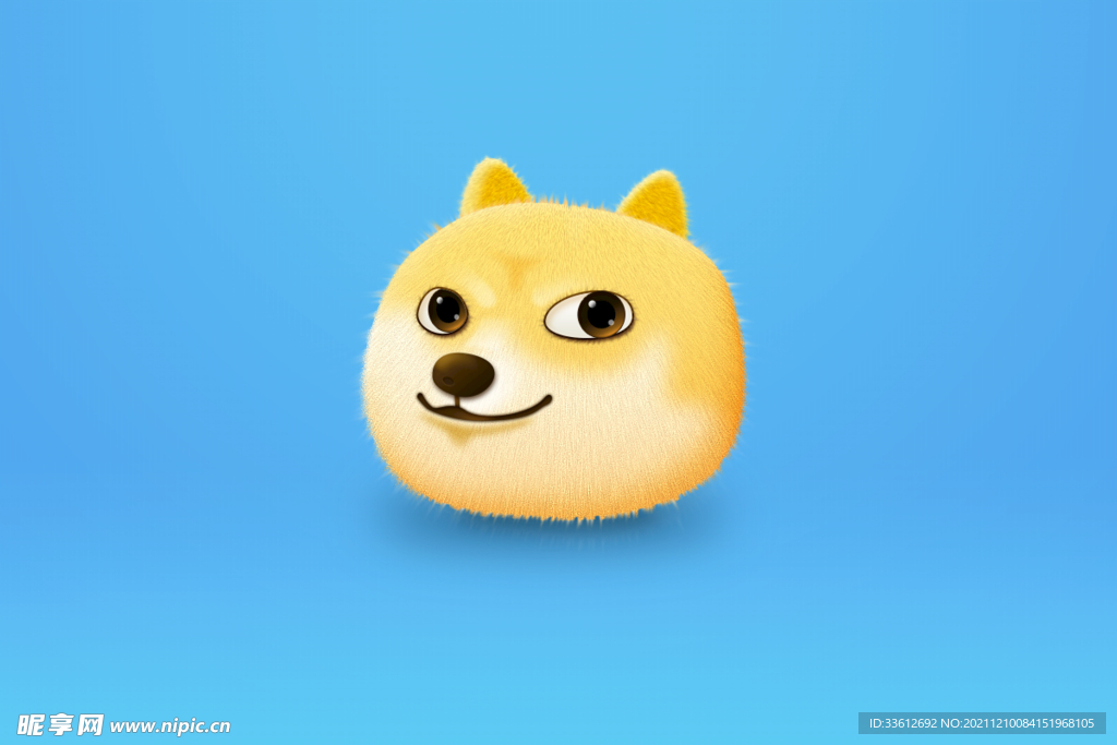 卡通狗头图片