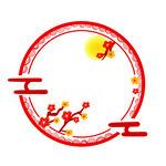 创意圆形中国风边框