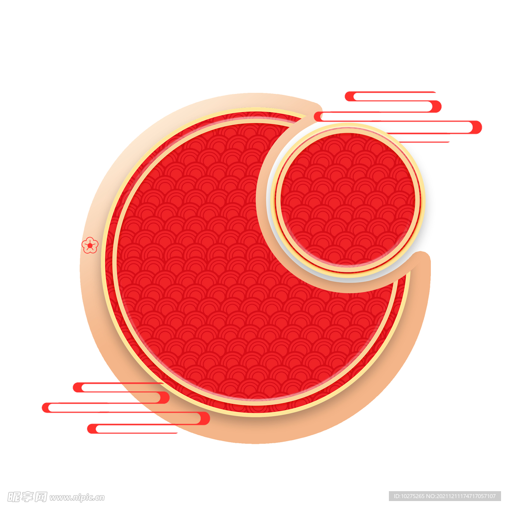 新年春节红色喜庆边框元素