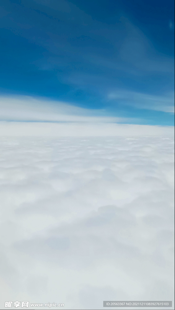 云海天空云层飞行云朵