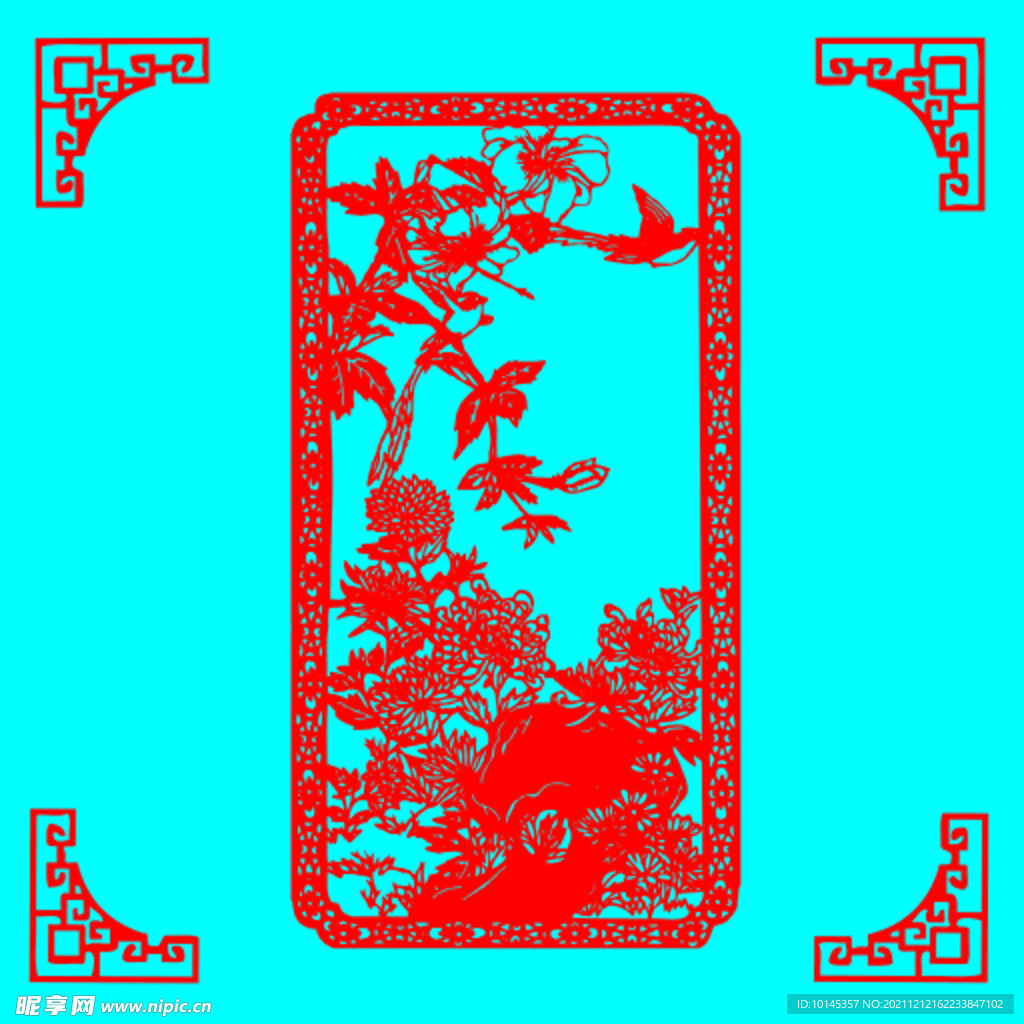 菊花剪纸