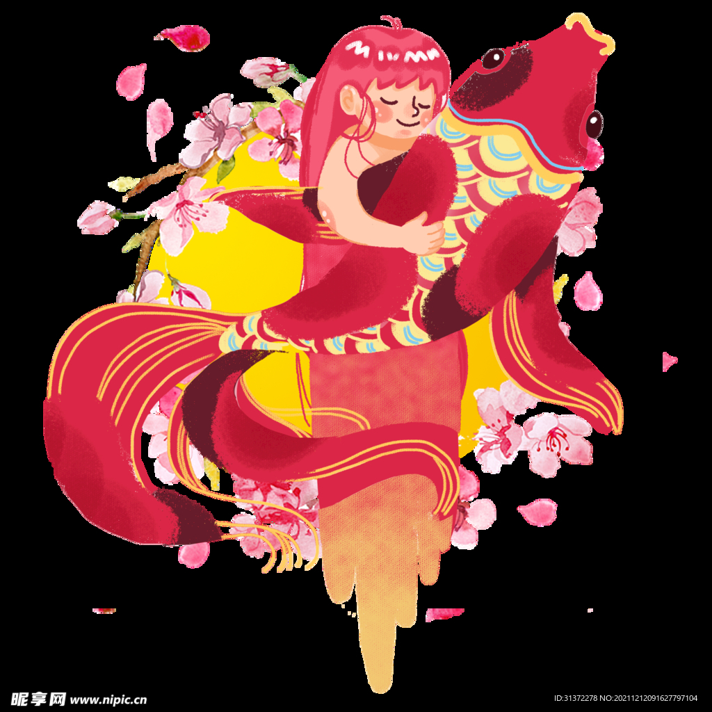 锦鲤元素图片