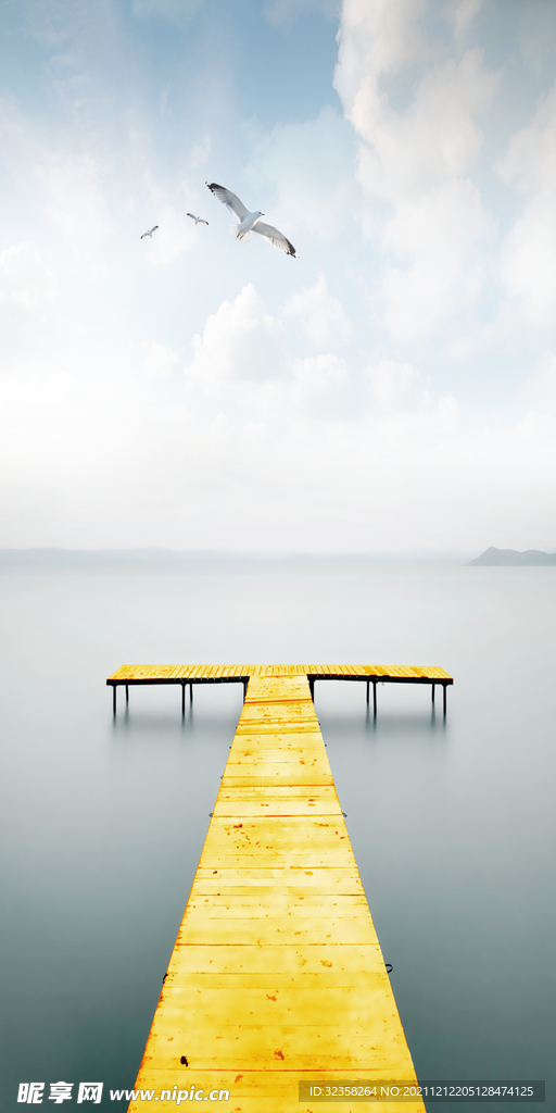 欧式码头风景挂画装饰画