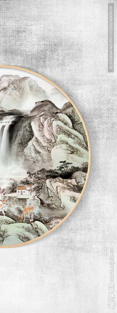 中式山水意境装饰画