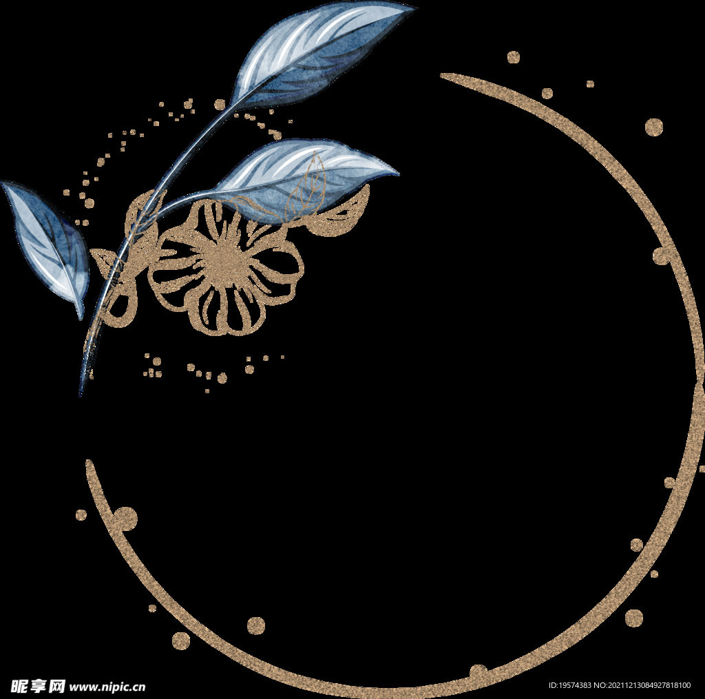 手绘花朵线条