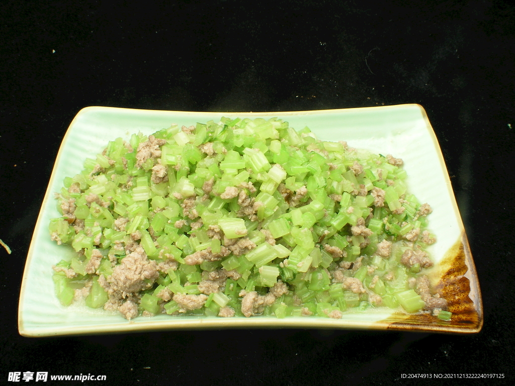 芹菜肉末
