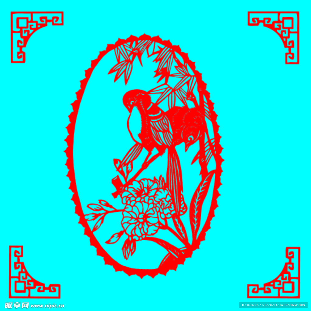 花鸟剪纸