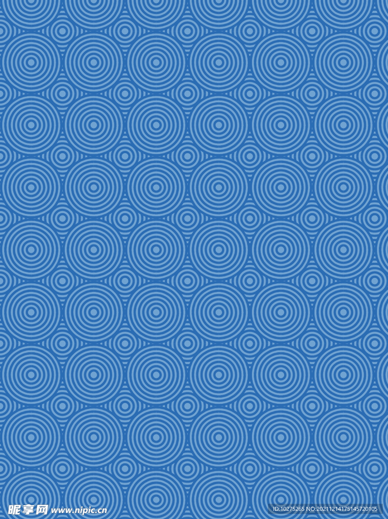中国古风的圆形纹理边框蓝色