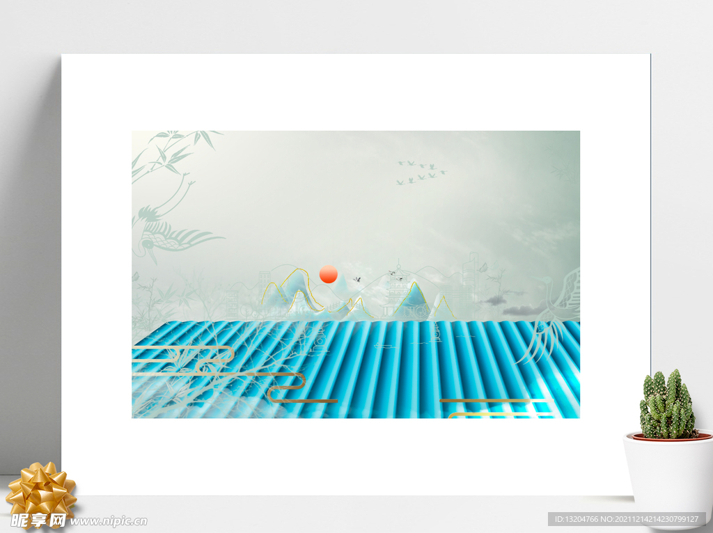 水墨山水画 
