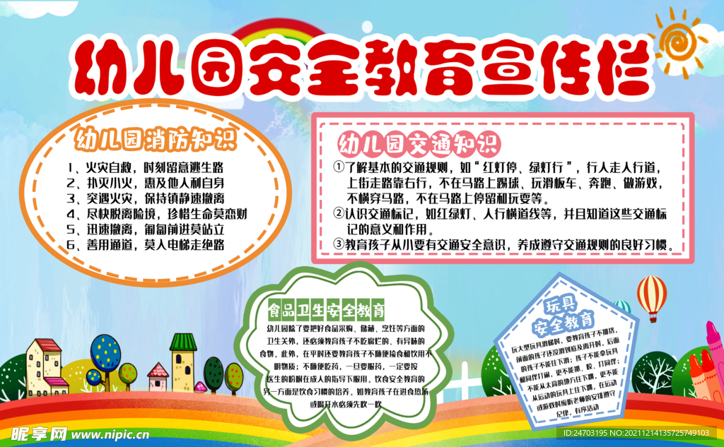 安全教学展板