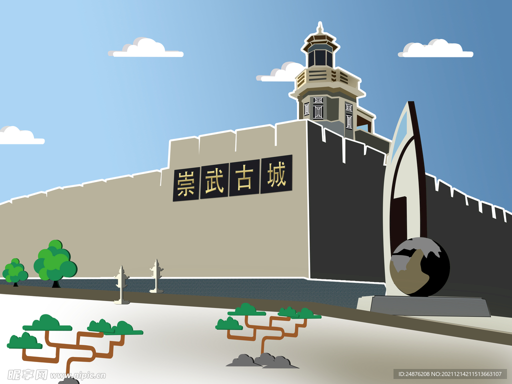 惠安的崇武古城旅游城市 