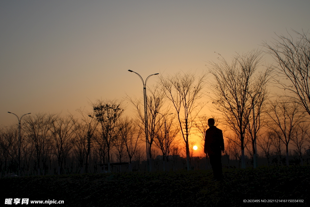 夕阳西下 断肠人在天涯