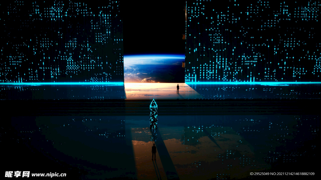C4D 科幻背景