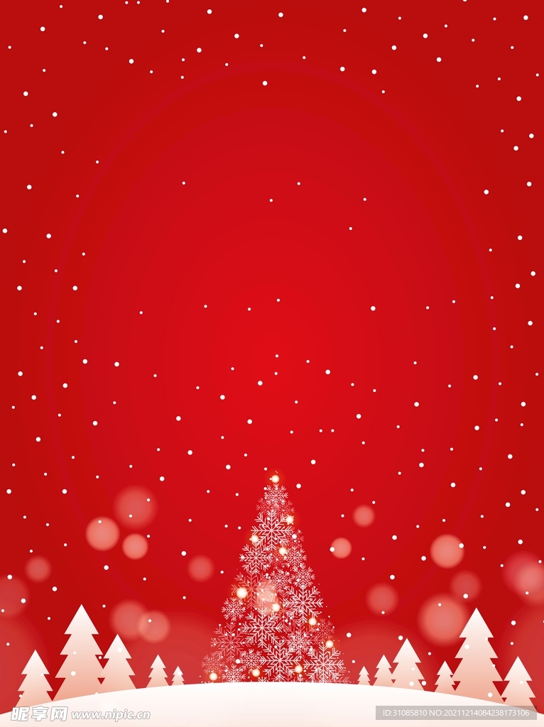 红色圣诞节背景