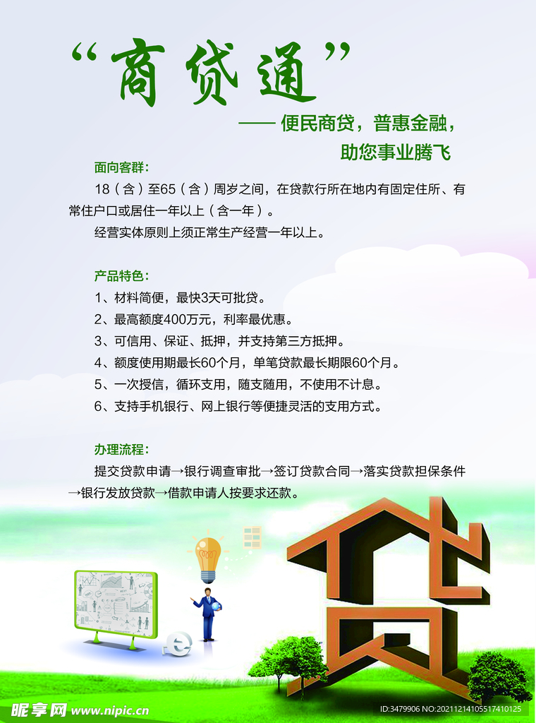 贷款单页