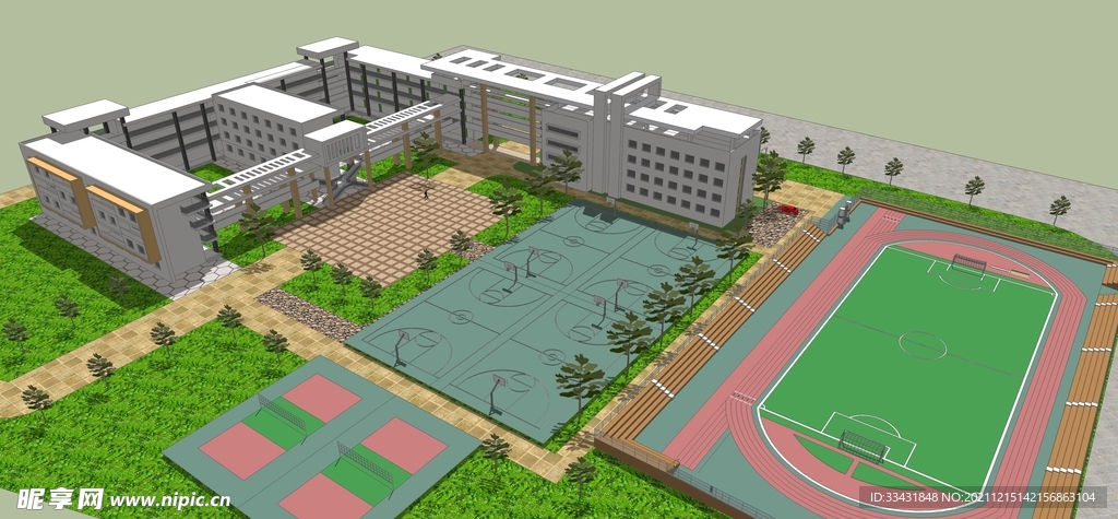 学校草场建筑