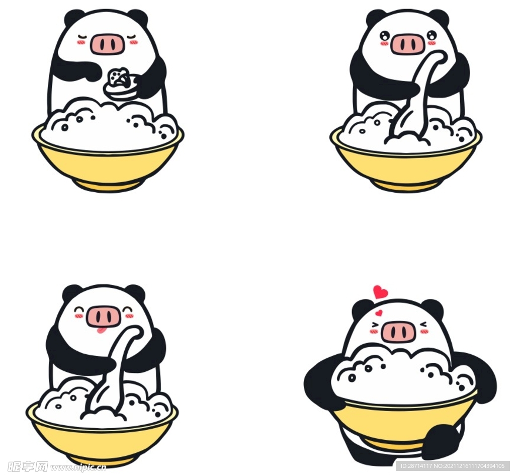 卡通熊猫