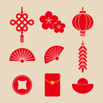 中国风古典灯笼元旦新年春节