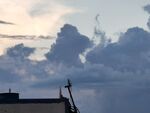 天空云夕阳