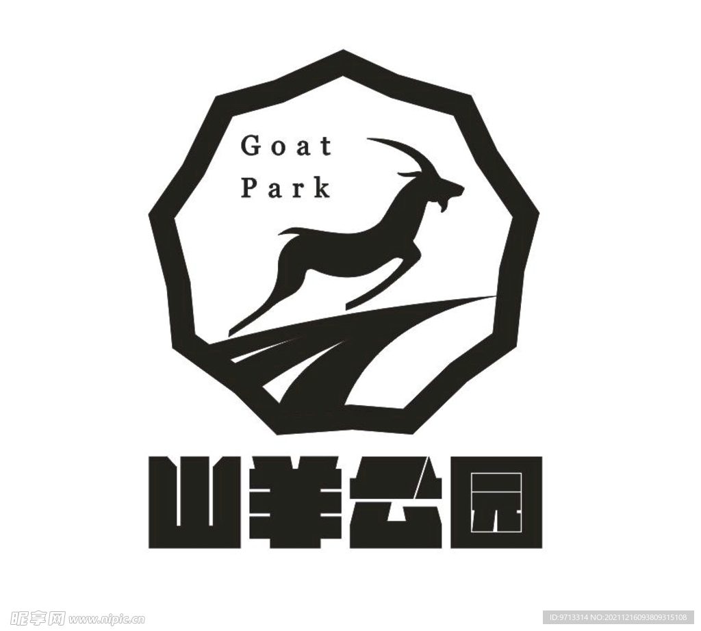 山羊公园 标志 LOGO 