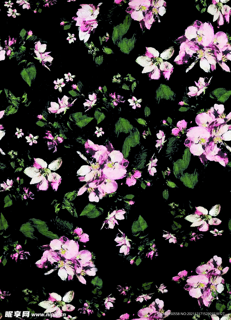 手绘乱花  手绘花 百合花 大