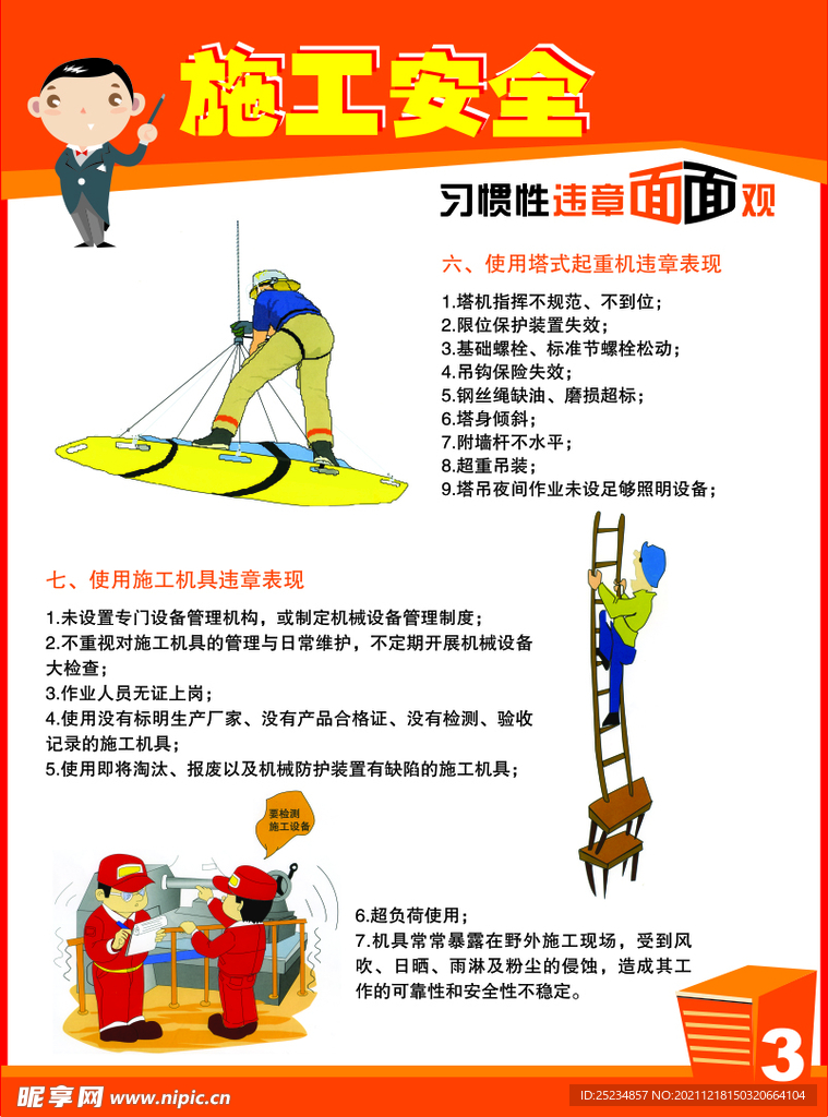 建筑施工安全挂画