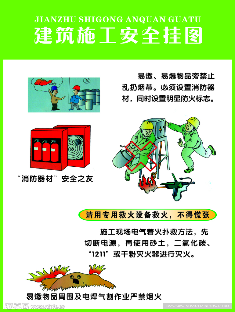 建筑施工安全挂画