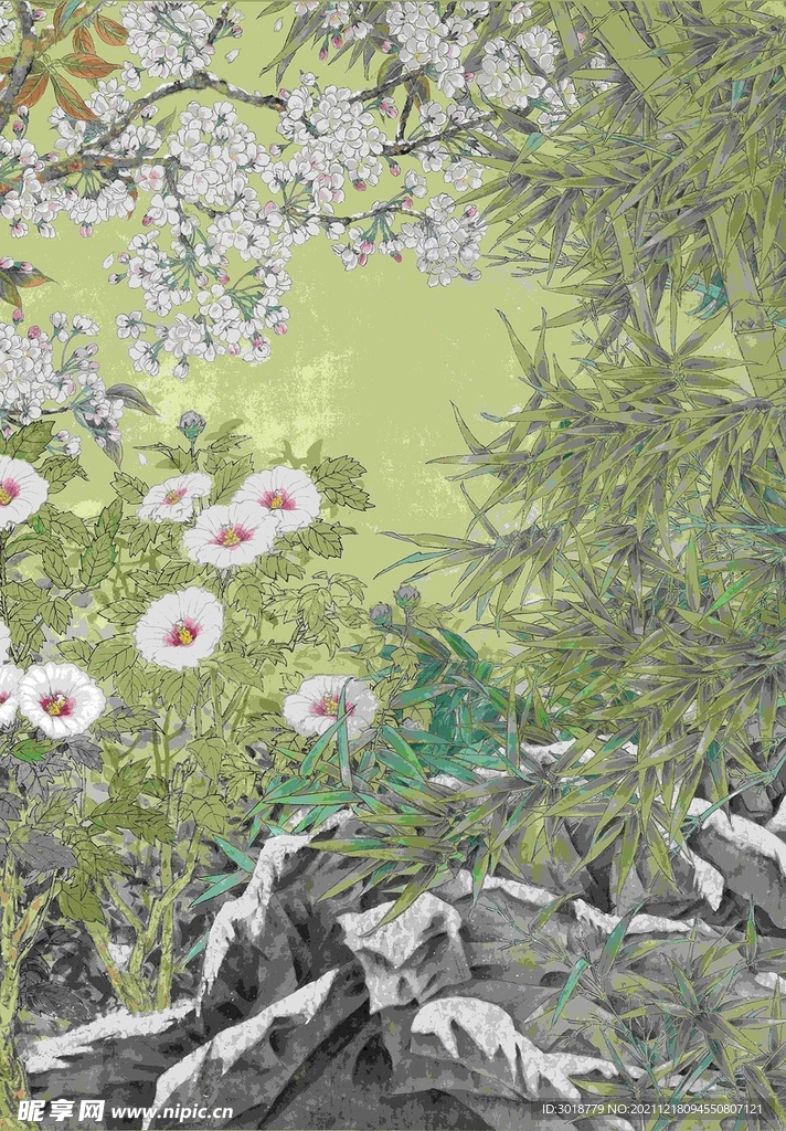 傲雪迎春图 