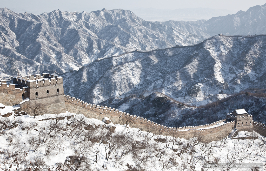 长城雪景