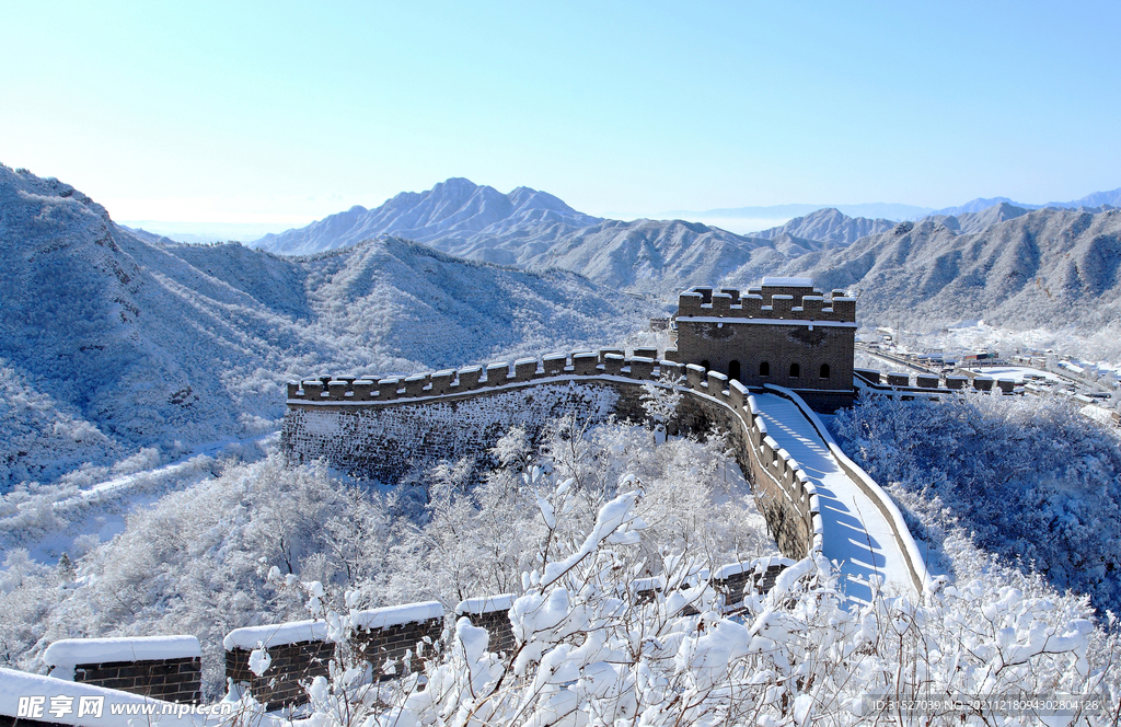 雪天长城