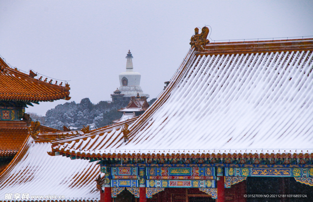 北京故宫雪景