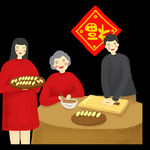 新年卡通画