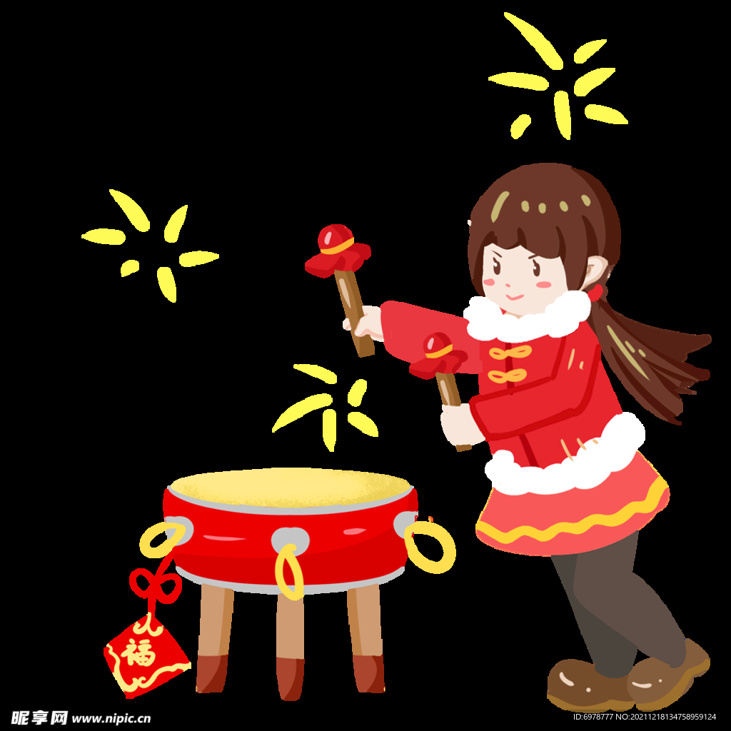 新年敲大鼓