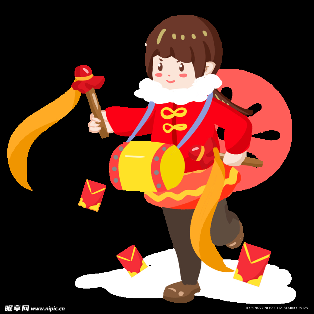 新年敲腰鼓