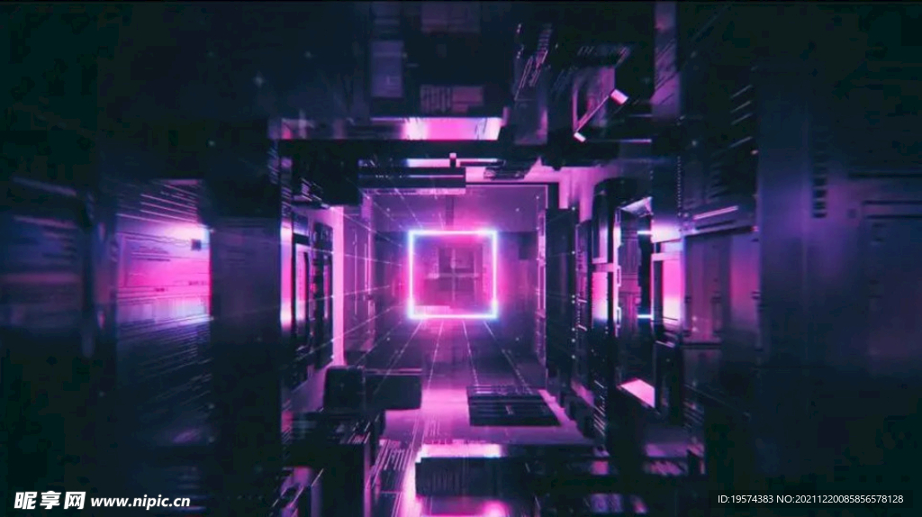 C4D模型穿梭图形