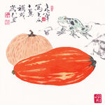 蔬菜水墨画