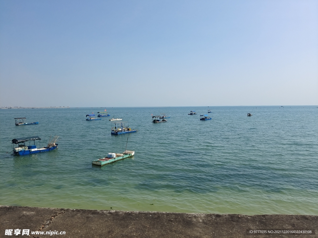 北海大海 海边
