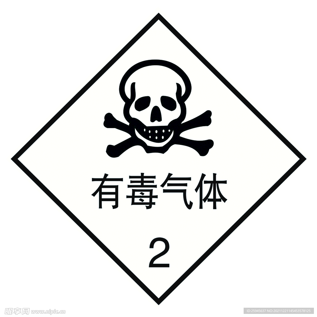 有毒气体安全标志牌
